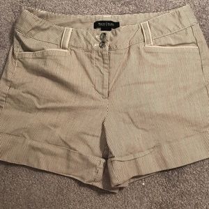 White House Black Market Cuffed Striped Shirt 4